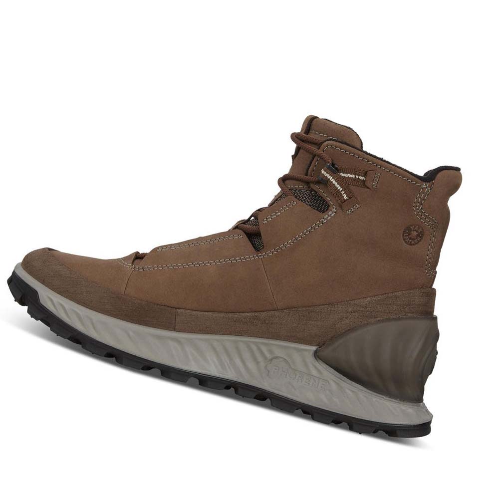 Férfi Ecco Exostrike Mid Outdoor Csizma Kávé Barna | HU 441FDN